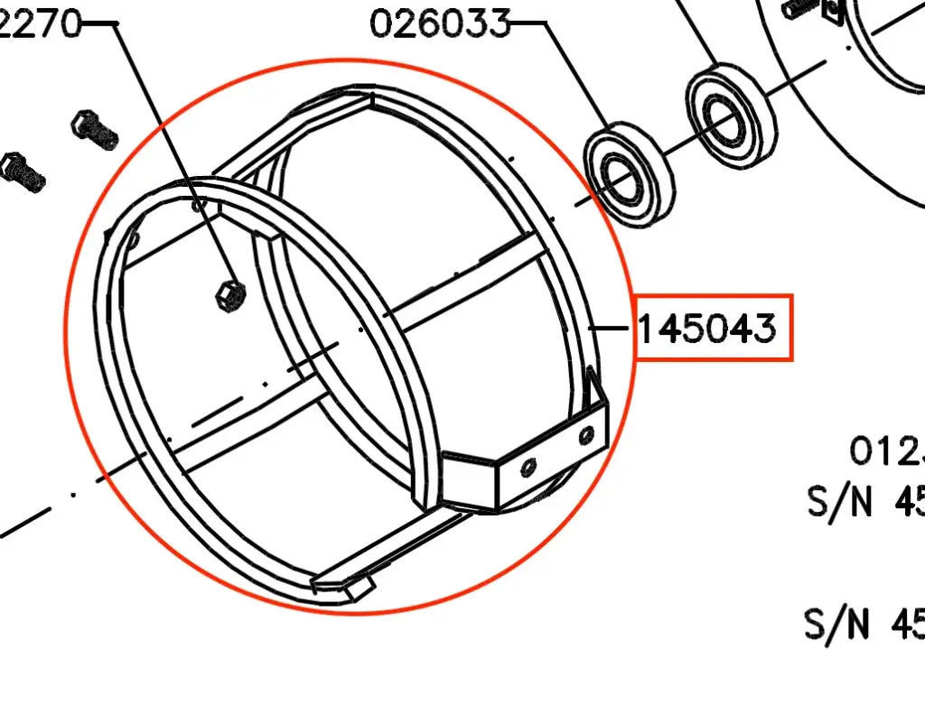 [145043] Norse - Wire Rope Cage | Model 450/4501 [145043]