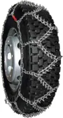 Trygg - Heavy Truck Chain | Studded Super Singles | Zig-Zag (8mm - 5/16") Tire Size: 445/65-22.5