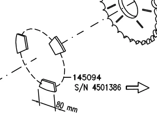 [145094] Norse - Clutch Pads, 80mm (Set of 3) [145094]