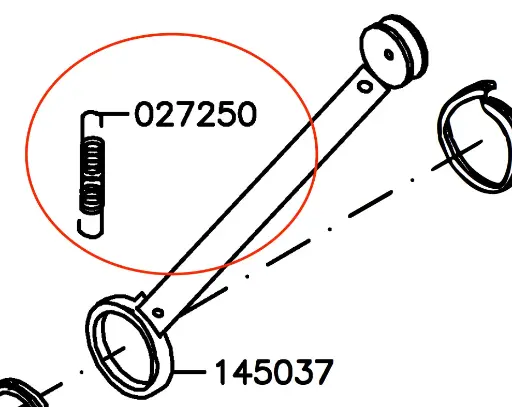 [027250] Norse - Clutch Lever Return Spring [027250]